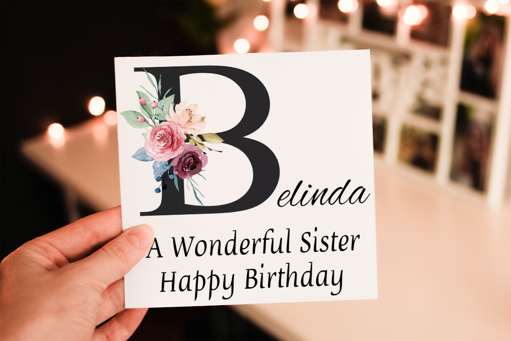 Sister Birthday Card, Card for Sister, Birthday Card